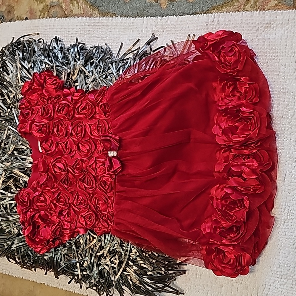 Excellent condition, Like New! girls 4T stunning Red dress
